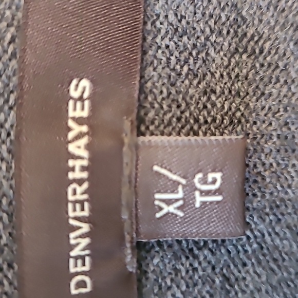 NWOT Mens Denver Hayes 100% merino wool men's sweater. Size XL. Grey. - Picture 2 of 6